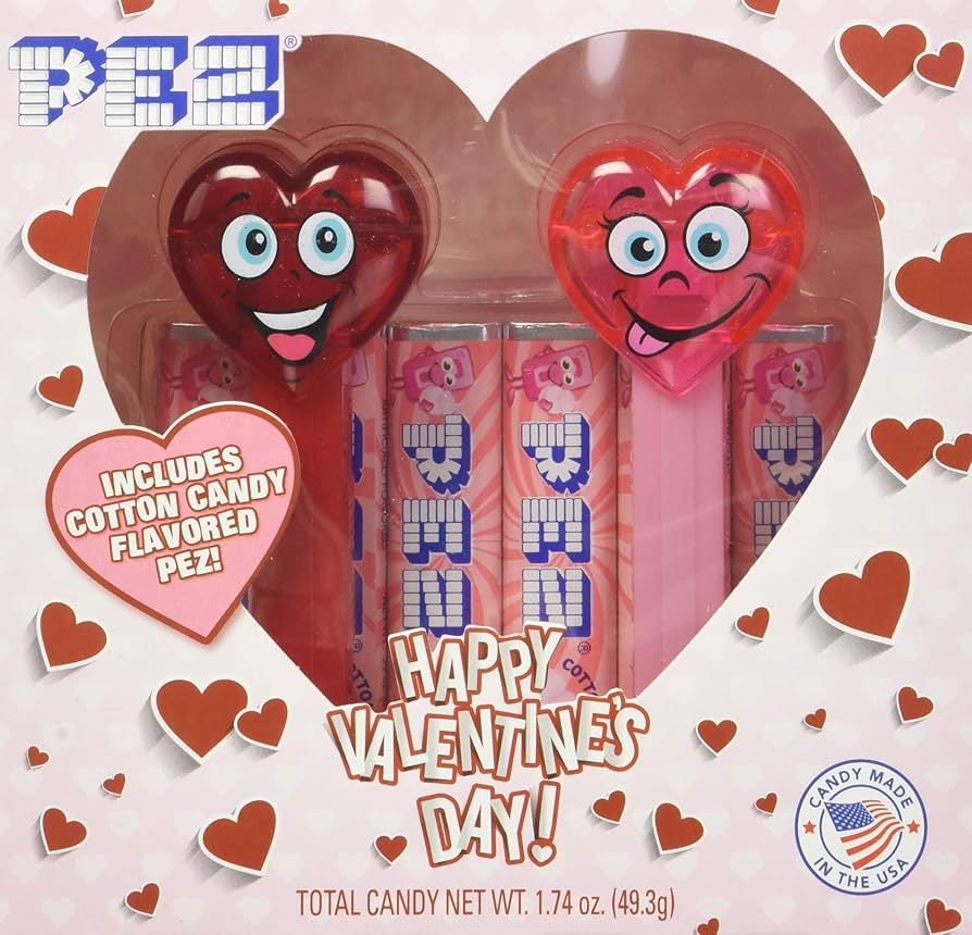 PEZ ペッツ　リンツハート Amazon.com : PEZ Candy Valentine Hearts Twin Pack : Grocery